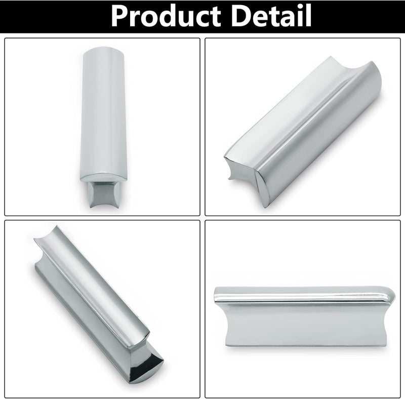 Jersvimc Metal Guitar Slide Bar Tone Lap Steel Slide, Silver Slide Bar for Dobro Hawaiian Guitar Electric Guitar Dunlop Bass - Image 3